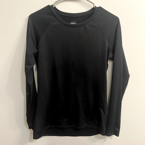 ClimateRight by Cuddl Duds - Long Sleeve T-Shirt - Black - Small - Picture 1 of 3